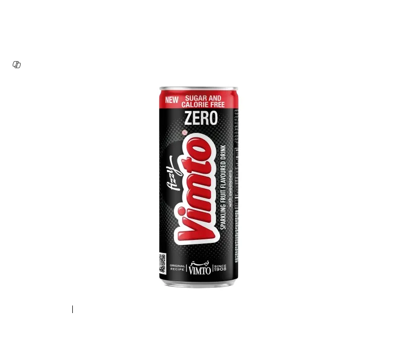Vimto Fizzy Sparkling Fruit Drink - sugar free, calorie free 250ml