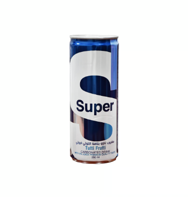 Super Carbonated Tutti Frutti Drink 250ml