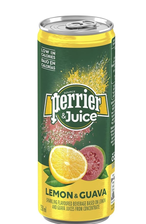 Perrier & Juice Sparkling Lemon & Guava Drink 250ml - low calorie