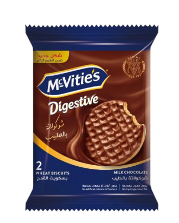 McVitie’s Digestive Milk Chocolate Coated Wheat Biscuits (2 Pieces)
