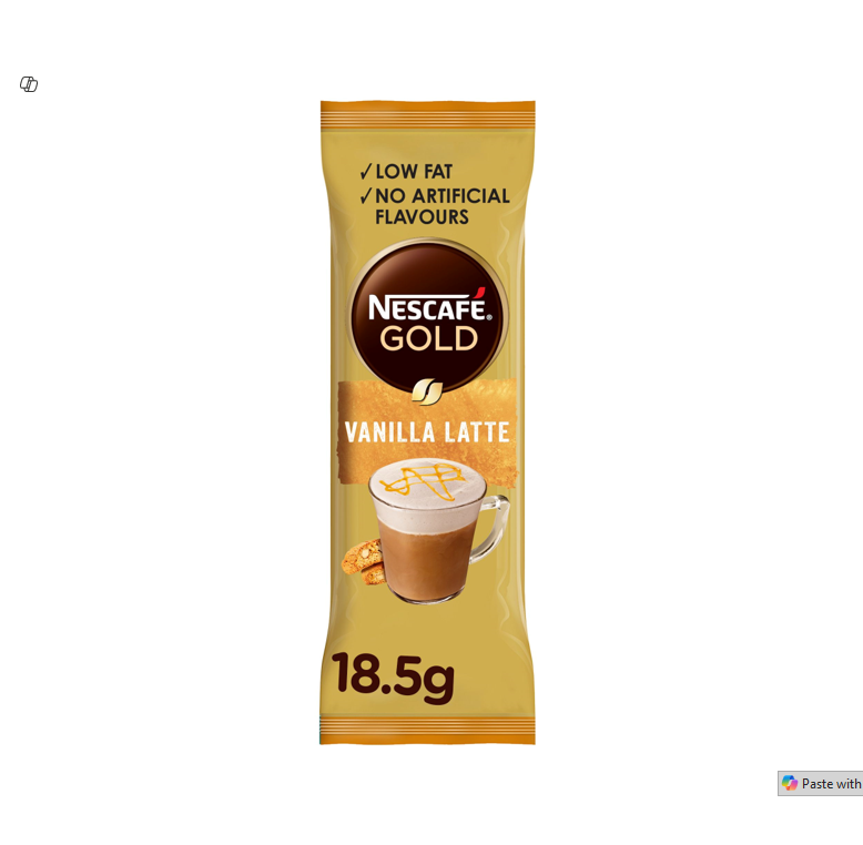 Nescafé Gold Low Fat Instant Vanilla Latte Coffee Sachets - artificial flavors free