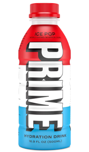 Prime Hydration Drink Ice Pop Flavor - artificial color free