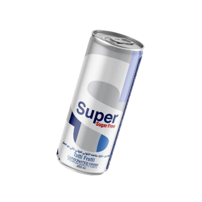 Super Zero Sugar Carbonated Tutti Frutti Drink 250ml