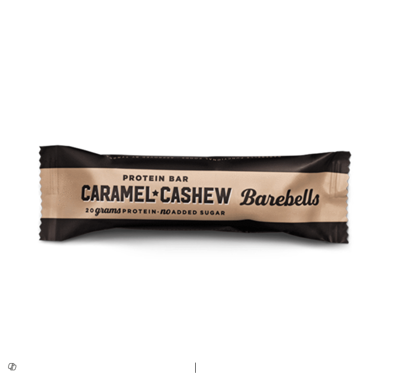 Barebells Caramel & Cashew 20g Protein Bar - no added sugar 55gm