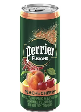 Perrier & Juice Carbonated Natural Mineral Water Peach & Cherry Flavor 250ml2