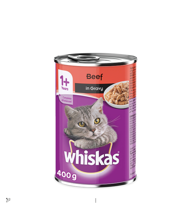 Whiskas Wet Food with Beef in Liver for Adult Cats SS(1+ Years)