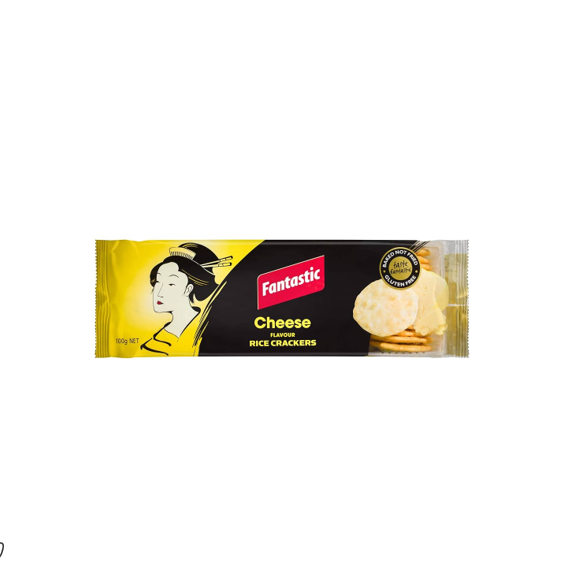 Fantastic Baked Rice Crackers Cheese Flavor - gluten free