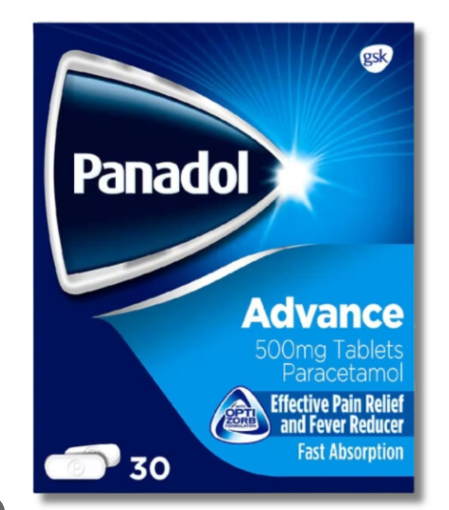 Panadol Advance 500mg Paracetamol for Pain & Fever Relief 48 tablets