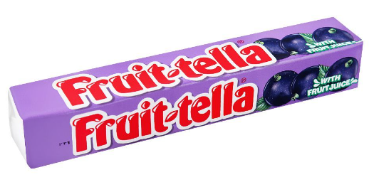 Fruit-tella Blackcurrant Candies with Fruit Juice (9 Pieces) - gelatin Free