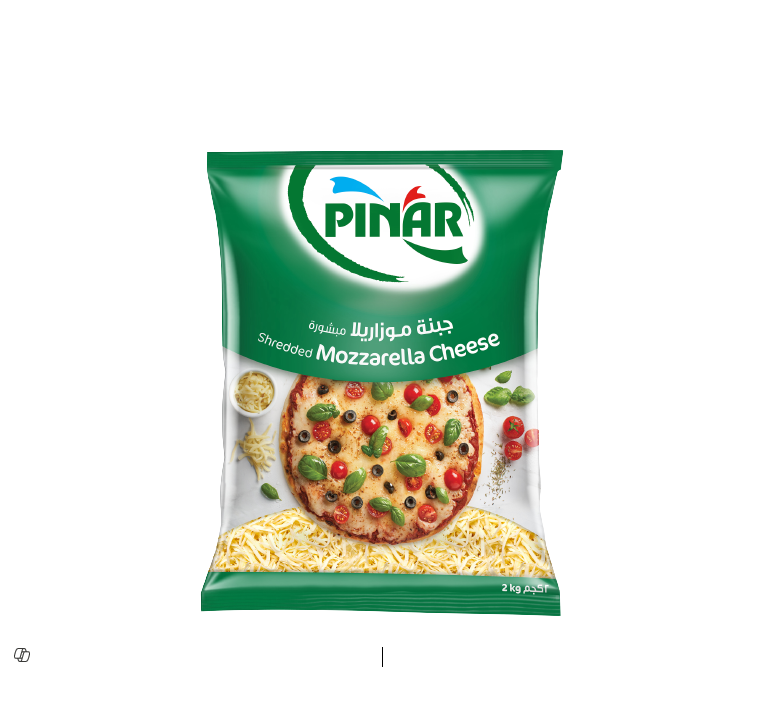 Pinar Shredded Mozzarella Cheese 50gm