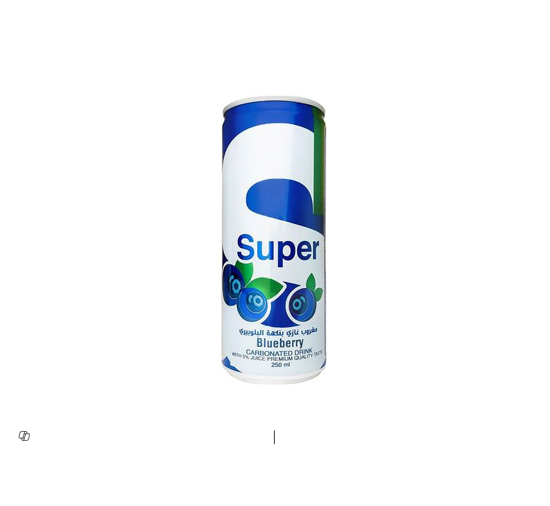 Super Carbonated Drink Blueberry Flavor