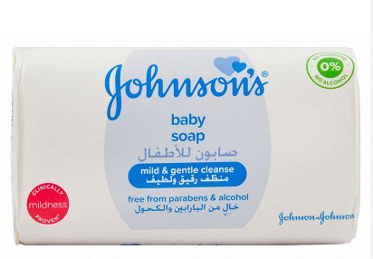 Johnson's Mild & Gentle Baby Soap Bar - alcohol free, parabens free