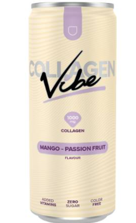 Nanosupps Vibe 1000mg Collagen Supplement Drink Mango & Passion Fruit Flavor with Vitamins - color free