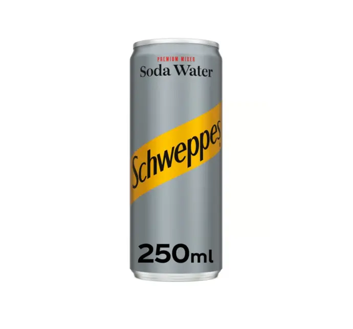 Schweppes Soda Water Cans 250ML