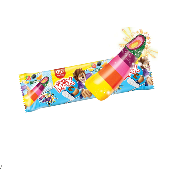 Wall's Max Rainbow Ice Cream Popping Candies