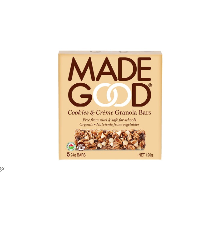 MADE GOOD GRANOLA BAR COOKIES & CREME