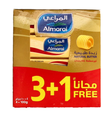 Almarai Natural Unsalted Butter (3+1 Free)
