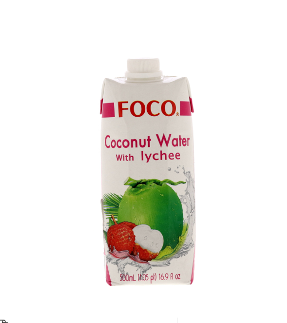 Foco Coconut Water with Lychee 500ml