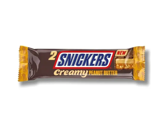Snickers Creamy Chocolate Bar Filled with Peanut Butter, Caramel & Peanuts