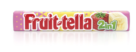 Fruit-tella 2in1 Strawberry & Banana Chews (9 Pieces) - gelatin free