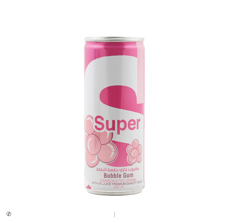 Super Carbonated Drink Bubblegum Flavor