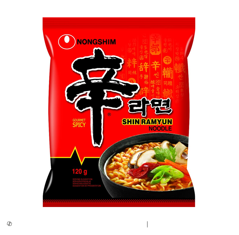 Nongshim Shin Ramyun Instant Gourment Spicy Noodle Soup