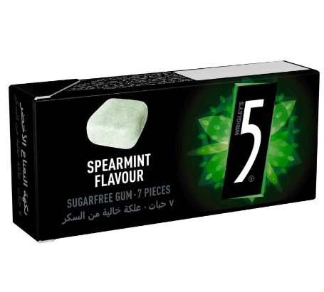 Wrigley's 5 Spearmint Chewing Gum - sugar free
