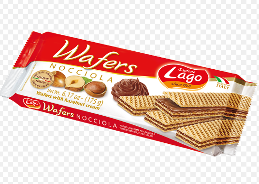 Gastone Lago Snek Nocciola Hazelnut Cream Wafers