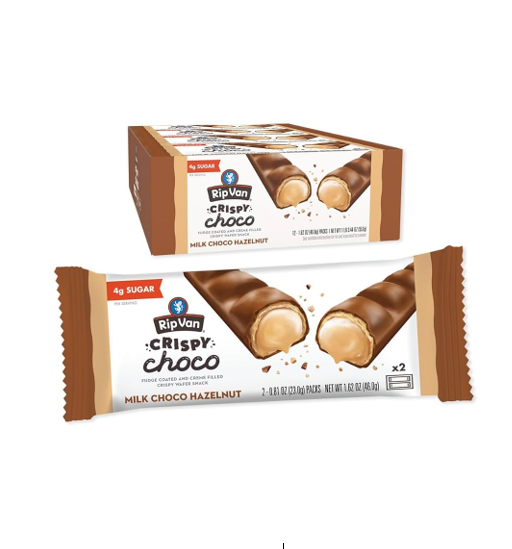 Rip Van Wafers Filled with Chocolate & Hazelnut Cream