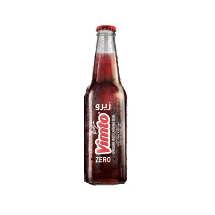 Vimto Fizzy Sparkling Fruit Drink Glass Bottle