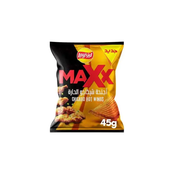 Lay's Maxx Chicago Hot Wings Potato Chips 45GM