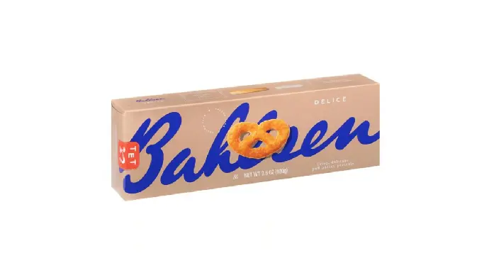 Bahlsen Delice Puff Pastry Pretzel Shaped Biscuits 100g