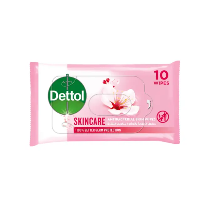Dettol Skin Care Antibacterial Wipes - alcohol free