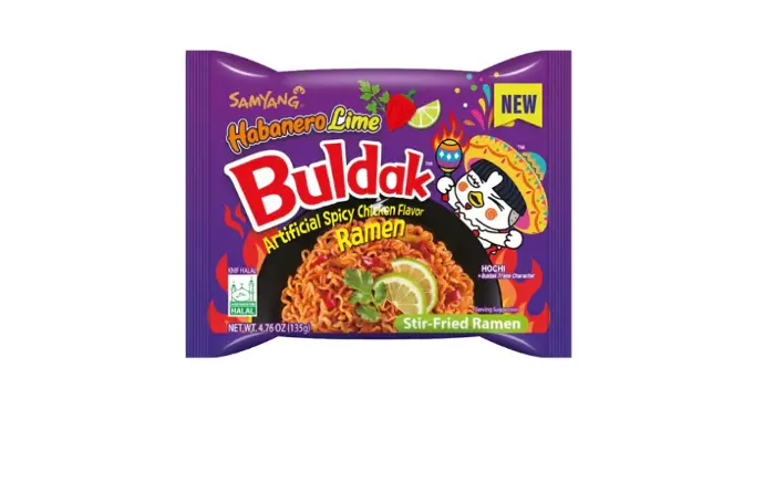 Samyang Buldak Instant Ramen Noodles Hot Chicken & Habanero Lime Flavor