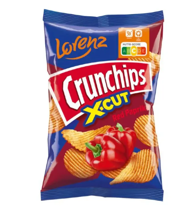 Lorenz Crunchips X-Cut Paprika Potato Chips - gluten free