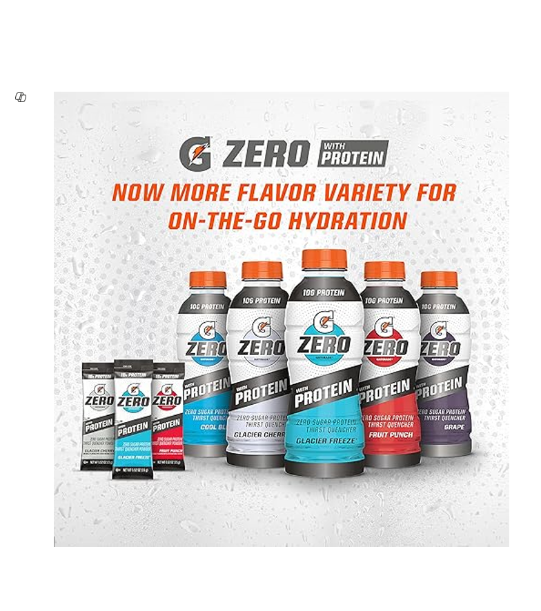 GATORADE ZERO SUGAR POWDER WITH 10G PROTEIN 