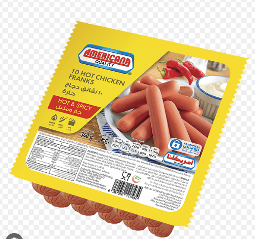 Americana Frozen Chicken Franks (10 Pieces)