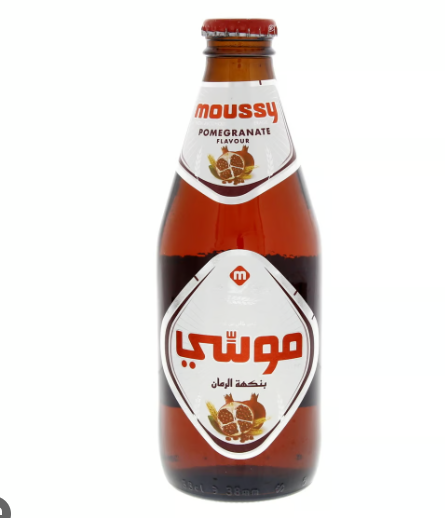 Moussy Non-Alcoholic Malt Beverage Pomegranate Flavor