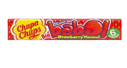 Chupa Chups Mega Big Babol Soft Bubblegum Strawberry Flavor