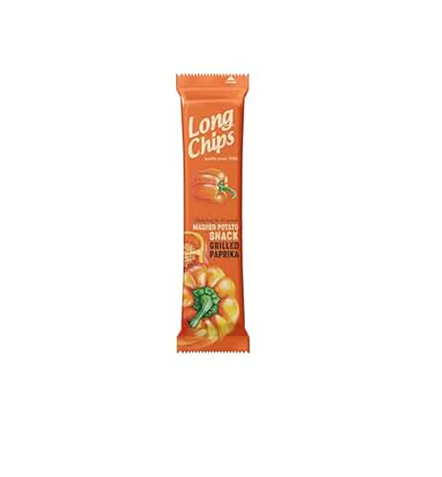 Long Chips Potato Snack Grilled Paprika 75GM