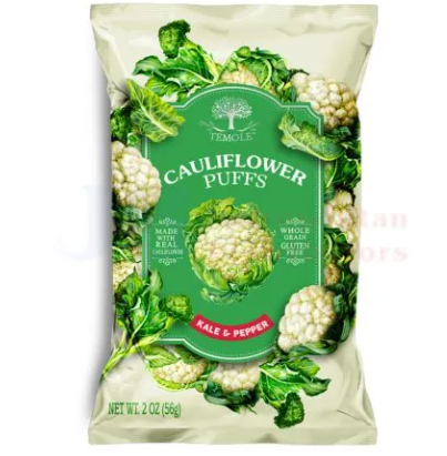 Temole Cauliflower Puffs with Kale & Pepper Flavor - gluten free
