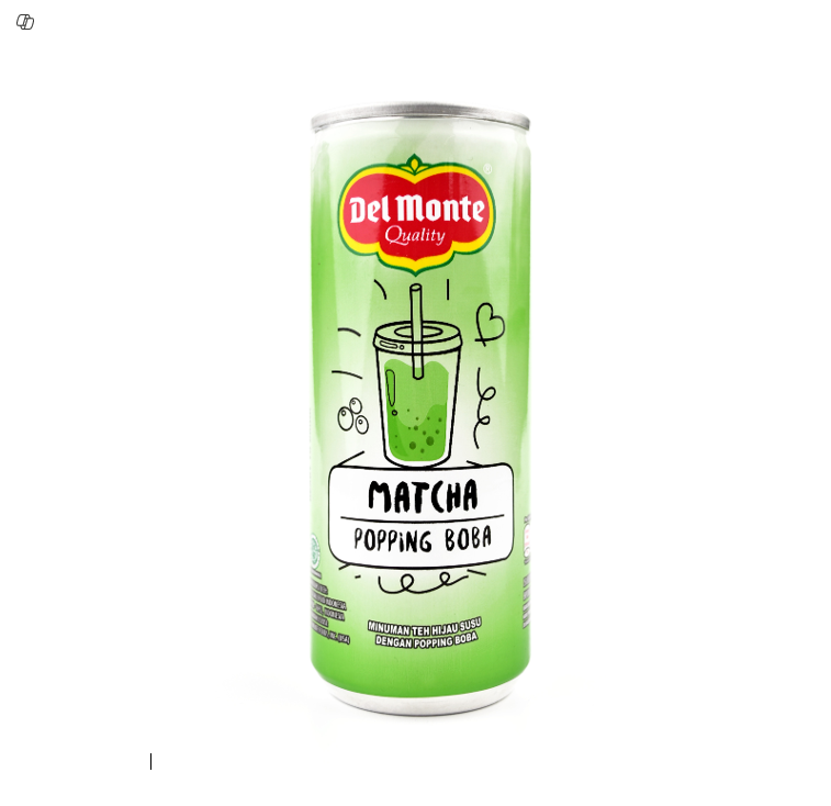 Del Monte Matcha Popping Boba Drink 240ml