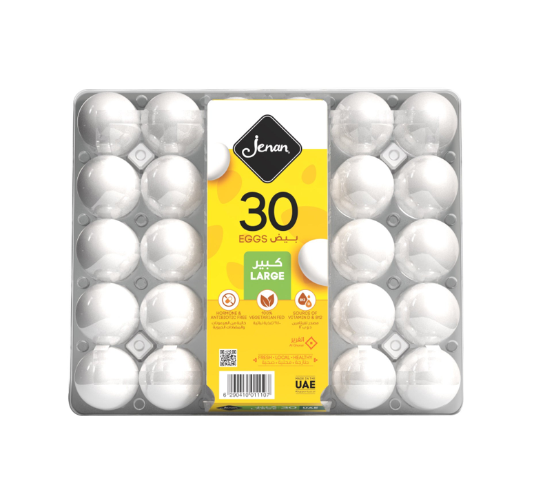 Jenan Large White Eggs 30pcs