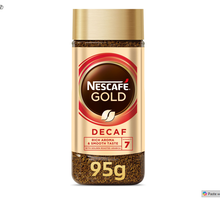 Nescafé Gold Decaf Arabica Instant Coffee 95g