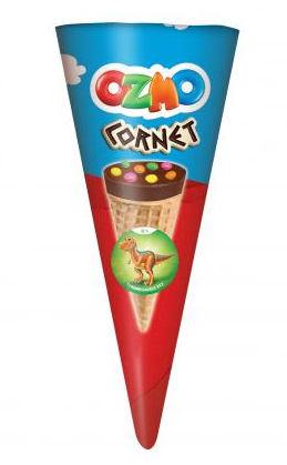 Ozmo Chocolate Cone with Candy 25gm