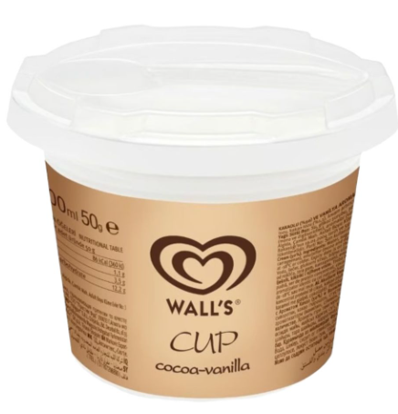 Wall's Cocoa & Vanilla Ice Cream Cup