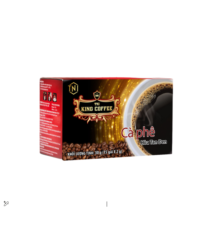 King Coffee Pure Instant Black Coffee Medium Dark Roast