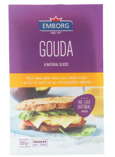 Emborg Gouda Cheese (8 Slices)