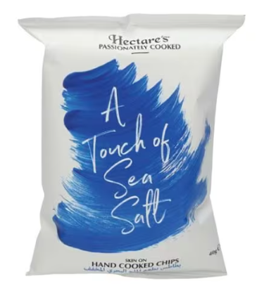Hectare's Skin-On Hand Cooked Chips Sea Salt Flavor - gluten free