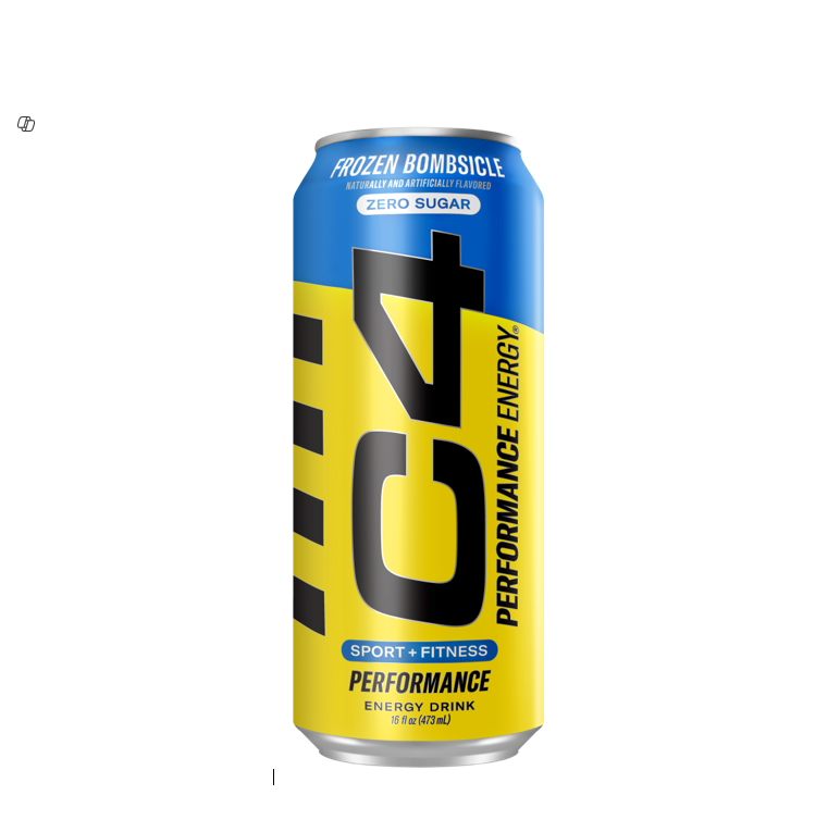 C4 Original Carbonated Drink Dietary Supplement Frozen Bombsicle Flavor Sugar Free 473ml